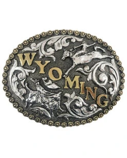 Cody James Men's Wyoming Bronco & Bull Riders Belt Buckle