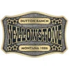 Montana Silversmiths Men's Two-Tone Yellowstone Dutton Ranch Belt Buckle -Optimal Clothing Store 2000349993 710 P1