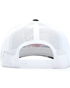 Oil Field Hats Men's Black & White American Flag US Patch Mesh-Back Ball Cap -Optimal Clothing Store 2000350293 001 P3