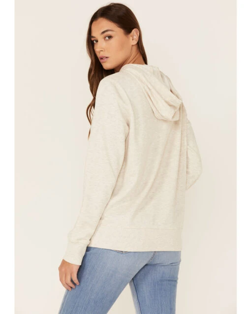 Wrangler Women's Multi Stacked Logo Shirttail Pullover Hoodie - Image 3
