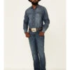 Wrangler Retro Men's Mauney Dark Wash Stretch Slim Straight Jeans -Optimal Clothing Store 2000350742 400 P1