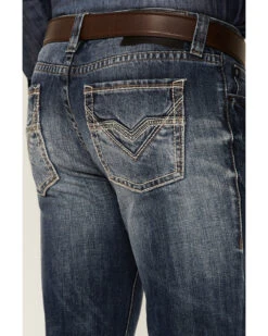 Rock & Roll Denim Men's Medium Wash Pistol Regular Bootcut Jeans -Optimal Clothing Store 2000351103 400 P2