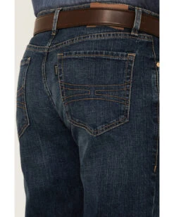 Rock & Roll Denim Men's Hooey Dark Vintage Double Barrel Relaxed Stackable Bootcut Jeans -Optimal Clothing Store 2000351105 400 P3