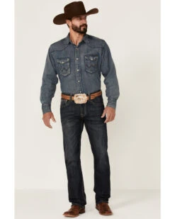 Rock & Roll Denim Men's Vintage Dark Revolver Stretch Slim Straight Jeans 8 Rock & Roll Denim Men's Vintage Dark Revolver Stretch Slim Straight Jeans -Optimal Clothing Store 2000351108 400 P3