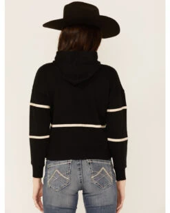 Shyanne Life Women's Cropped Embroidered Hoodie - Black -Optimal Clothing Store 2000351314 001 P3