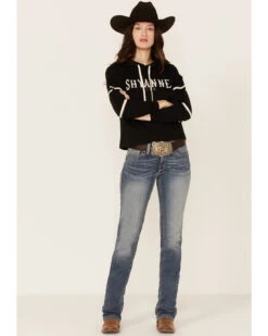 Shyanne Life Women's Cropped Embroidered Hoodie - Black -Optimal Clothing Store 2000351314 001 P4