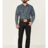Cody James Men's Heeler Dark Wash Stretch Stackable Straight Leg Jeans -Optimal Clothing Store 2000351839 400 P1