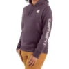 Carhartt Women's Relaxed Fit Heather Logo Sleeve Graphic Work Hoodie -Optimal Clothing Store 2000352813 500 P1