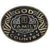 Montana Silversmiths Men's God, Family, Country Belt Buckle -Optimal Clothing Store 2000355752 040 P1