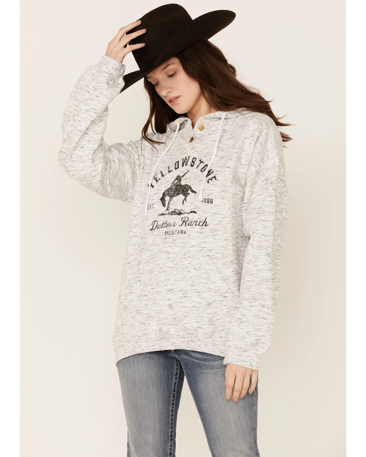 Paramount Network's Yellowstone Women's Bronco Graphic Hooded Pullover 3 Paramount Network's Yellowstone Women's Bronco Graphic Hooded Pullover