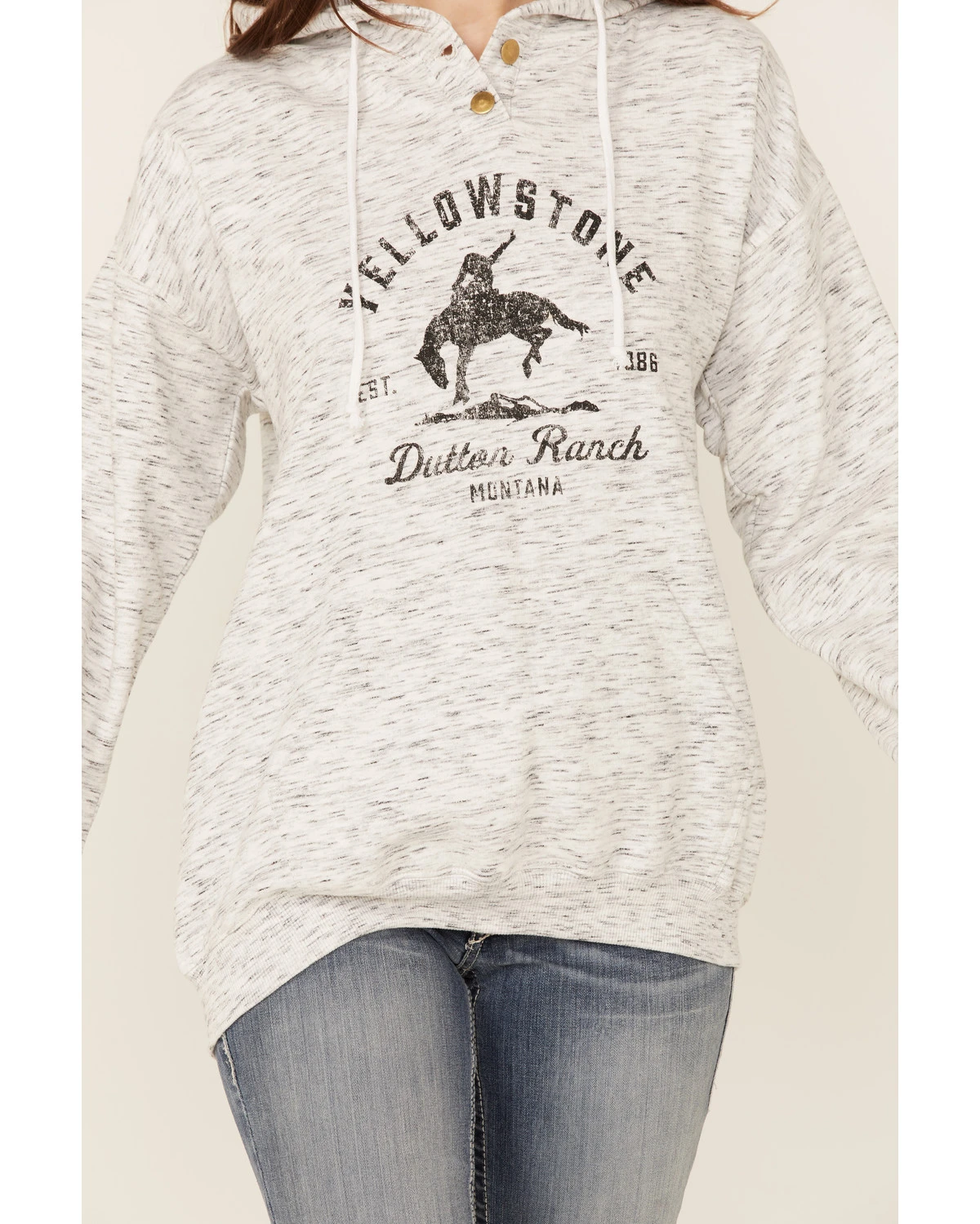 Paramount Network's Yellowstone Women's Bronco Graphic Hooded Pullover 4 Paramount Network's Yellowstone Women's Bronco Graphic Hooded Pullover - Image 2