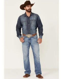 Ariat Men's M4 Dallas Goldfield Light Wash Relaxed Bootcut Jeans - Big