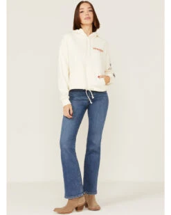 Wrangler Women's Logo Cropped Hoodie 9 Wrangler Women's Logo Cropped Hoodie -Optimal Clothing Store 2000358083 100 P4