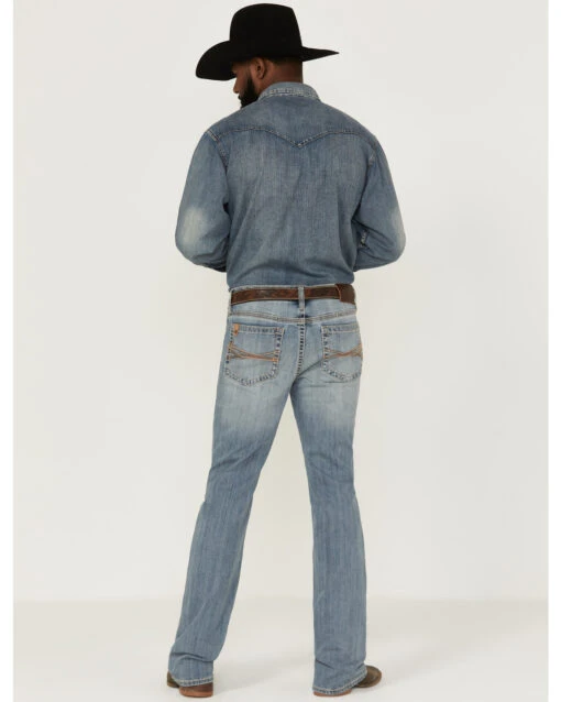 RANK 45 Men's Desert Ranch Performance Stretch Slim Bootcut Jeans - Image 3