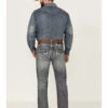 Rock & Roll Denim Men's Medium Vintage Wash Double Barrel Stretch Relaxed Straight Jeans -Optimal Clothing Store 2000360313 400 P1
