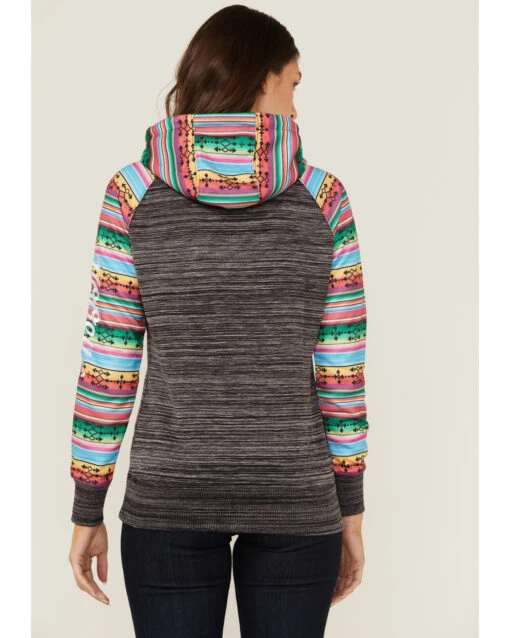 Hooey Women's Saldo Southwestern Space Dye Hoodie - Image 4