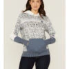 Hooey Women's Serape Cheyenne Floral Hoodie Sweatshirt -Optimal Clothing Store 2000361096 110 P1