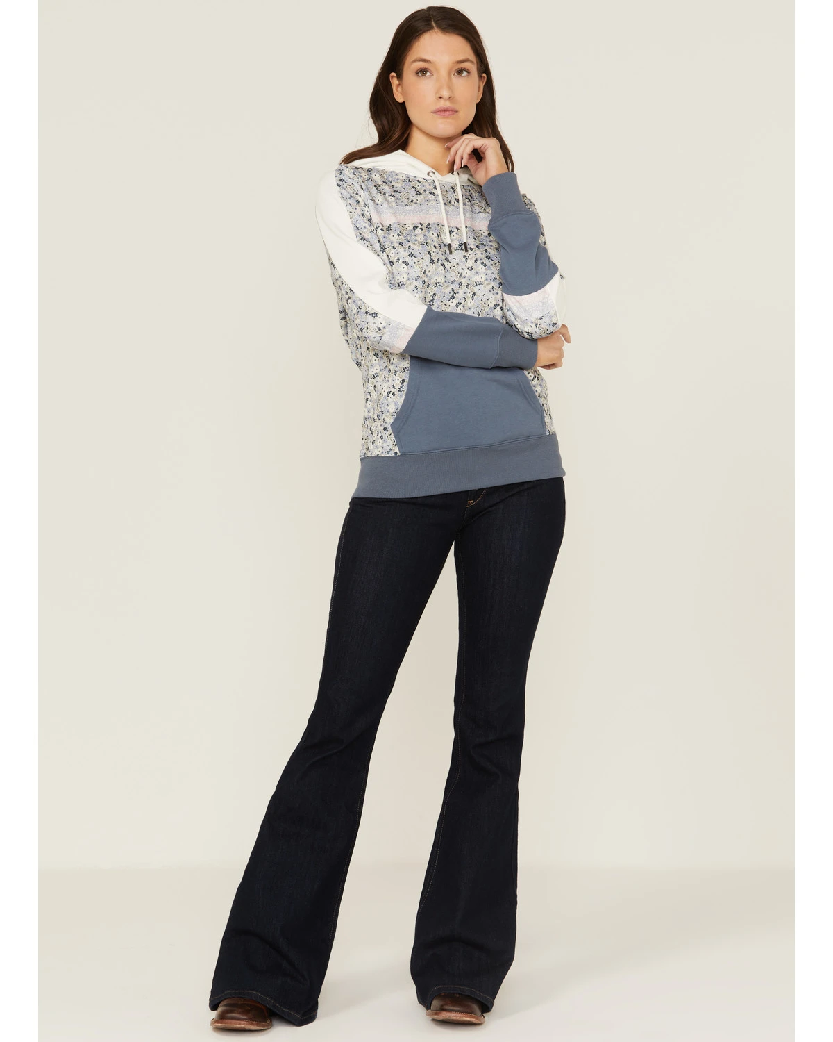 Hooey Women's Serape Cheyenne Floral Hoodie Sweatshirt 4 Hooey Women's Serape Cheyenne Floral Hoodie Sweatshirt - Image 2