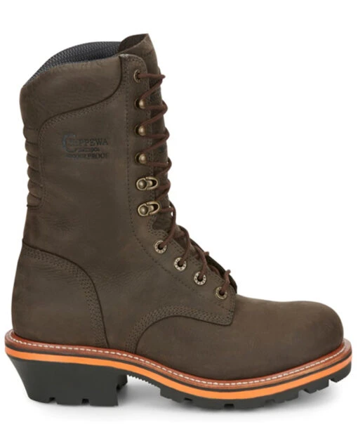 Chippewa Men's Thunderstruck 10" Waterproof Insulated Logger Work Boot - Soft Toe - Image 2