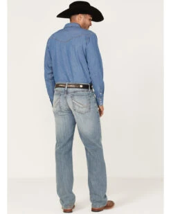 Cinch Men's Grant Light Stonewash Performance Stretch Relaxed Bootcut Jeans -Optimal Clothing Store 2000362786 402 P3