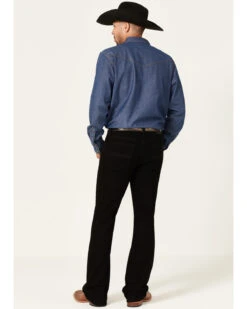 Cody James Men's Night Rider Black Wash Stretch Slim Bootcut Jeans 8 Cody James Men's Night Rider Black Wash Stretch Slim Bootcut Jeans -Optimal Clothing Store 2000364871 001 P3