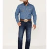 Wrangler Retro Men's Arvada Dark Wash Stretch Relaxed Bootcut Jeans -Optimal Clothing Store 2000365065 416 P1