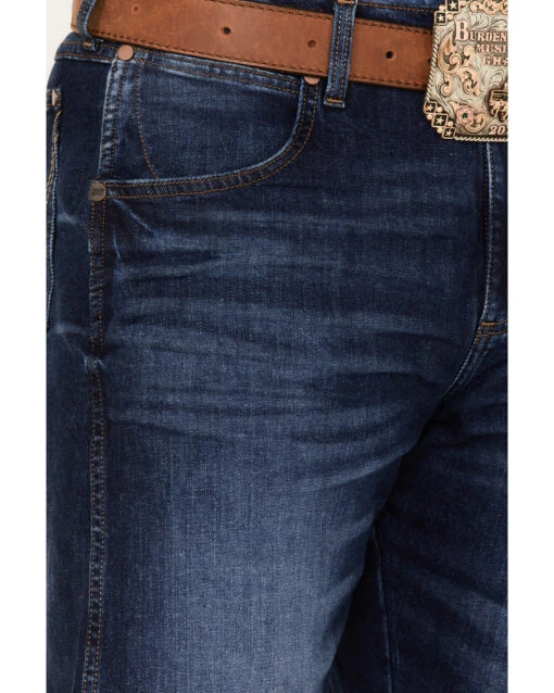 Wrangler Retro Men's Arvada Dark Wash Stretch Relaxed Bootcut Jeans - Image 2