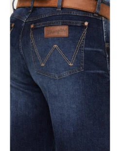 Wrangler Retro Men's Arvada Dark Wash Stretch Relaxed Bootcut Jeans -Optimal Clothing Store 2000365065 416 P4