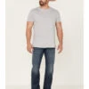 Moonshine Spirit Men's Corral Dust Medium Dark Wash Stretch Slim Straight Jeans -Optimal Clothing Store 2000365378 415 P1