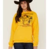 Paramount Network's Yellowstone Women's Yellowstone Lone Cowboy Mustard Graphic Hoodie -Optimal Clothing Store 2000365391 702 P1