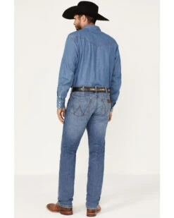 Wrangler Retro Men's Ansley Stretch Slim Straight Jeans -Optimal Clothing Store 2000366715 414 P3