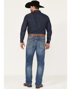 Rock 47 By Wrangler Men's Ash Medium Wash Stretch Slim Straight Jeans 8 Rock 47 By Wrangler Men's Ash Medium Wash Stretch Slim Straight Jeans -Optimal Clothing Store 2000366716 414 P3