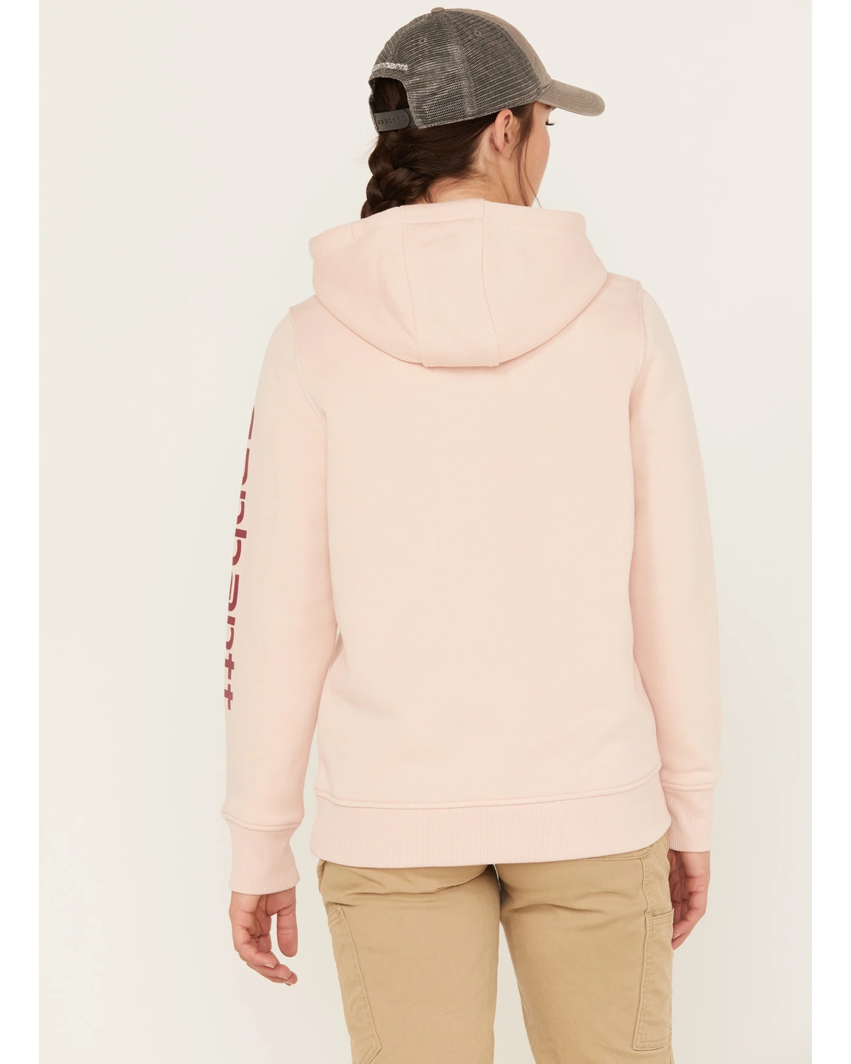 Carhartt Women's Relaxed Fit Midweight Logo Graphic Hoodie 6 Carhartt Women's Relaxed Fit Midweight Logo Graphic Hoodie - Image 4
