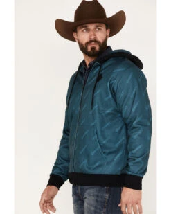 Hooey Men's Butte Monogram Logo Full-Zip Hooded Jacket 7 Hooey Men's Butte Monogram Logo Full-Zip Hooded Jacket -Optimal Clothing Store 2000370574 442 P2