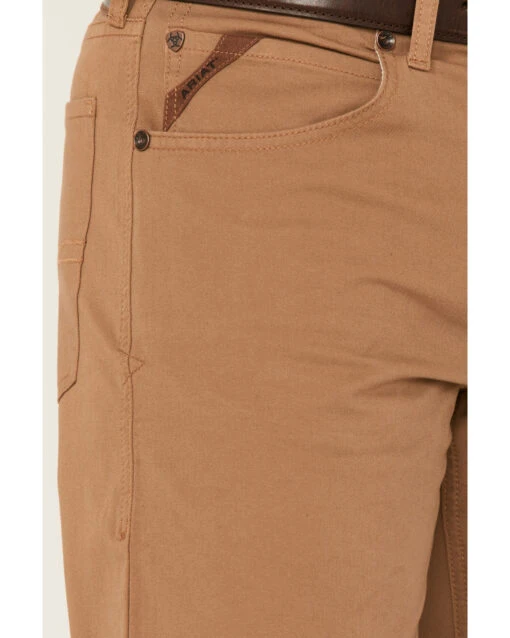 Ariat Men's M5 Boone Khaki Wash 4-Way Stretch Straight Leg Jeans - Image 2