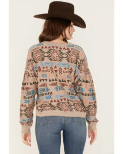 Ariat Women's Rainbow Vista Southwestern Sweatshirt -Optimal Clothing Store 2000371897 200 P4