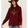 Ariat Women's R.E.A.L. Southwestern Beartooth Logo Graphic Hoodie -Optimal Clothing Store 2000371901 600 P1