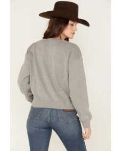 Ariat Women's R.E.A.L Varsity Logo Cropped Sweatshirt -Optimal Clothing Store 2000371904 070 P4