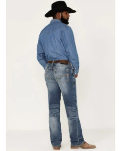 Ariat Men's M2 Dakota Wilson Medium Wash Stretch Relaxed Stackable Bootcut Jeans -Optimal Clothing Store 2000371949 400 P3