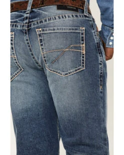 Ariat Men's M2 Dakota Wilson Medium Wash Stretch Relaxed Stackable Bootcut Jeans -Optimal Clothing Store 2000371949 400 P4