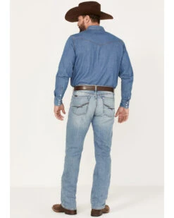 Ariat Men's M4 Orleans Abel Light Wash Stretch Relaxed Straight Jeans -Optimal Clothing Store 2000371951 400 P3