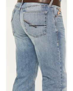 Ariat Men's M4 Orleans Abel Light Wash Stretch Relaxed Straight Jeans -Optimal Clothing Store 2000371951 400 P4