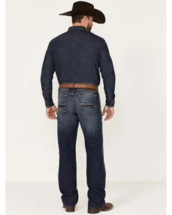 Ariat Men's Big Sur 3D Garby Dark Wash Relaxed Bootcut Jeans -Optimal Clothing Store 2000371978 400 P3