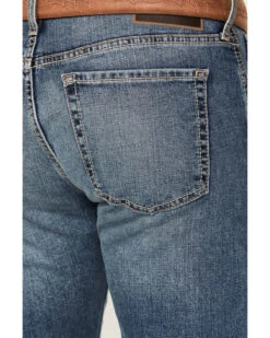 Ariat Men's M7 Medium Wash Slim Straight Stretch Denim Jeans -Optimal Clothing Store 2000371985 400 P4