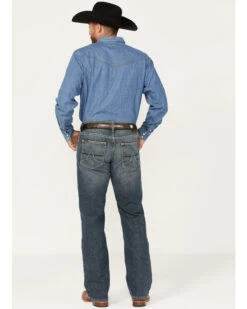 Ariat Men's M5 Louisville Seneca Medium Wash Stretch Straight Leg Jeans - Big -Optimal Clothing Store 2000373700 400 P4