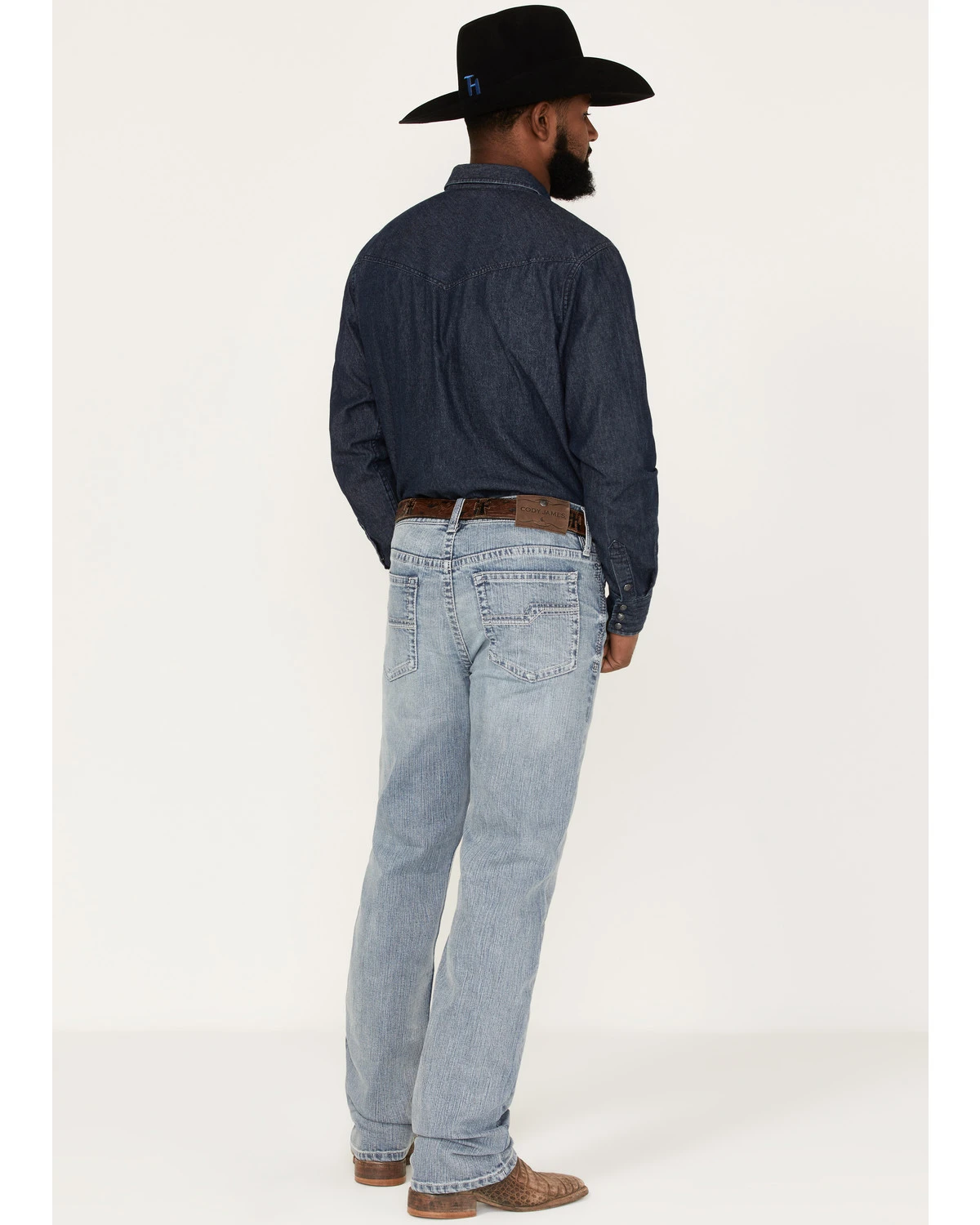 Cody James Men's Walker Light Wash Slim Straight Stretch Jeans 5 Cody James Men's Walker Light Wash Slim Straight Stretch Jeans - Image 3