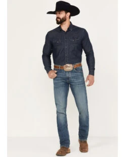Wrangler 20x Men's 44MWX Cowboy Cut Medium Wash Slim Straight Stretch Denim Jeans