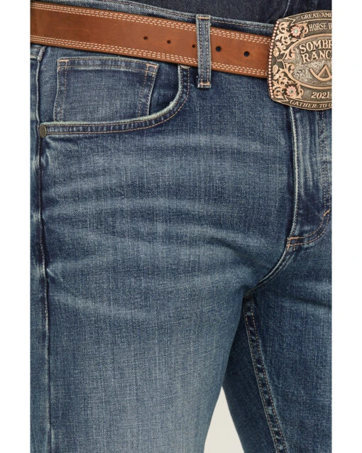 Wrangler 20x Men's 44MWX Cowboy Cut Medium Wash Slim Straight Stretch Denim Jeans - Image 2