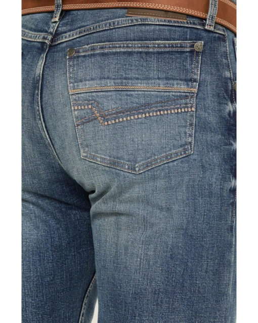 Wrangler 20x Men's 44MWX Cowboy Cut Medium Wash Slim Straight Stretch Denim Jeans - Image 4