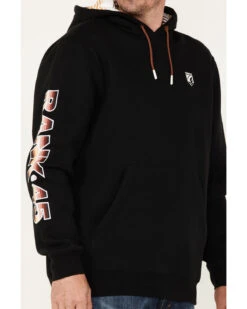 RANK 45 Men's Smoke On Striped Logo Sleeve Hooded Sweatshirt -Optimal Clothing Store 2000374700 001 P3